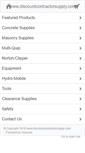Mobile Screenshot of discountcontractorsupply.com
